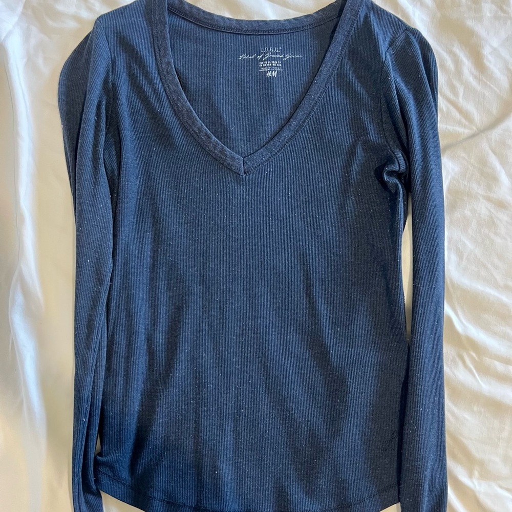 H&M blue long sleeve size XS